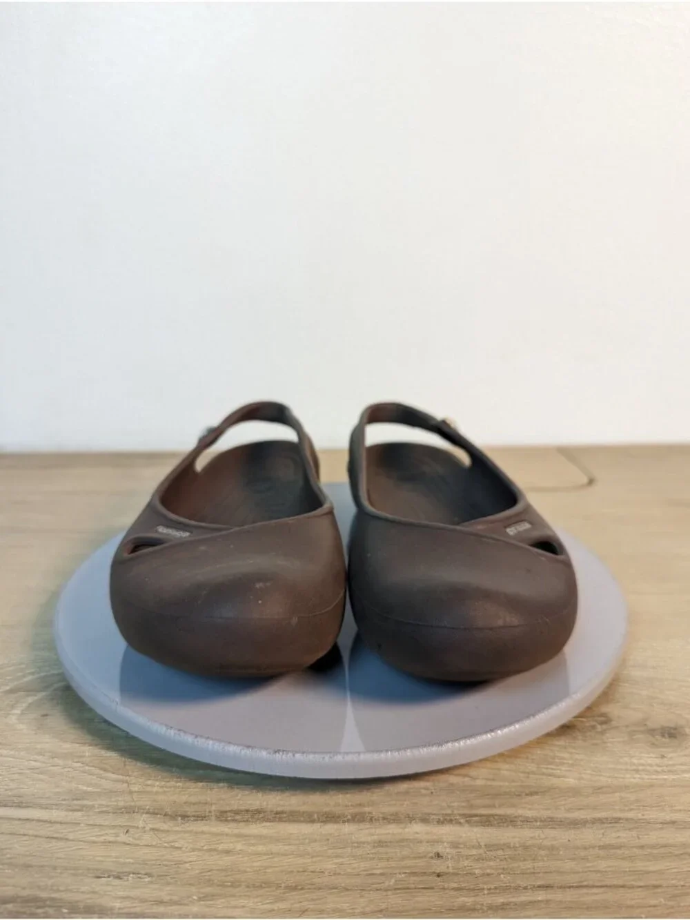 Crocs Olivia Jeweled Brown Sling Back Mary Jane Lightweight Comfort Womens 9